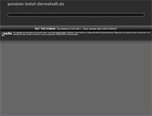 Tablet Screenshot of pension-hotel-darmstadt.de